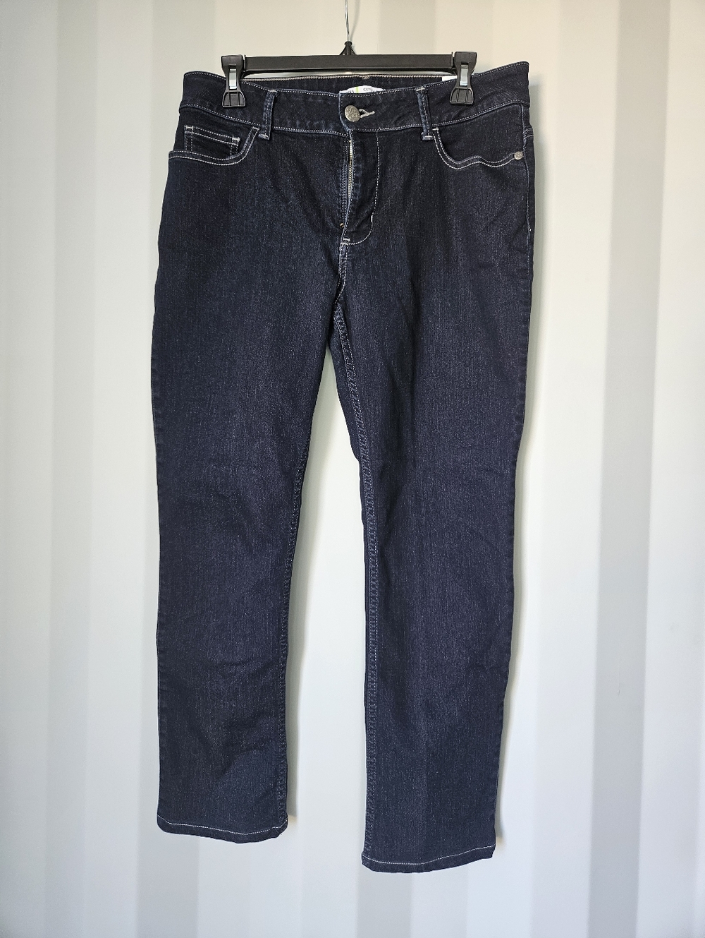 Lee Women's Curvy Fit Skinny Jeans in Dark Indigo In Size 12P